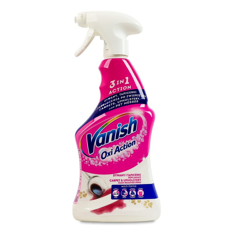 Засіб д/чищення килимів та тканин меблів Оксі Екшн 500мл спрей Ваніш