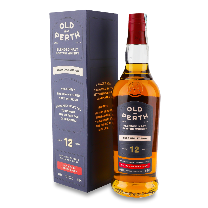 Віскі 12років 46% 0,7л коробка Old Perth