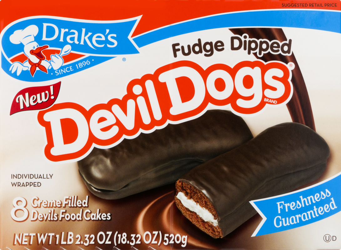 Drake's Fudge Dipped Devil Dogs 8 CT Drake's(24300012273) customers