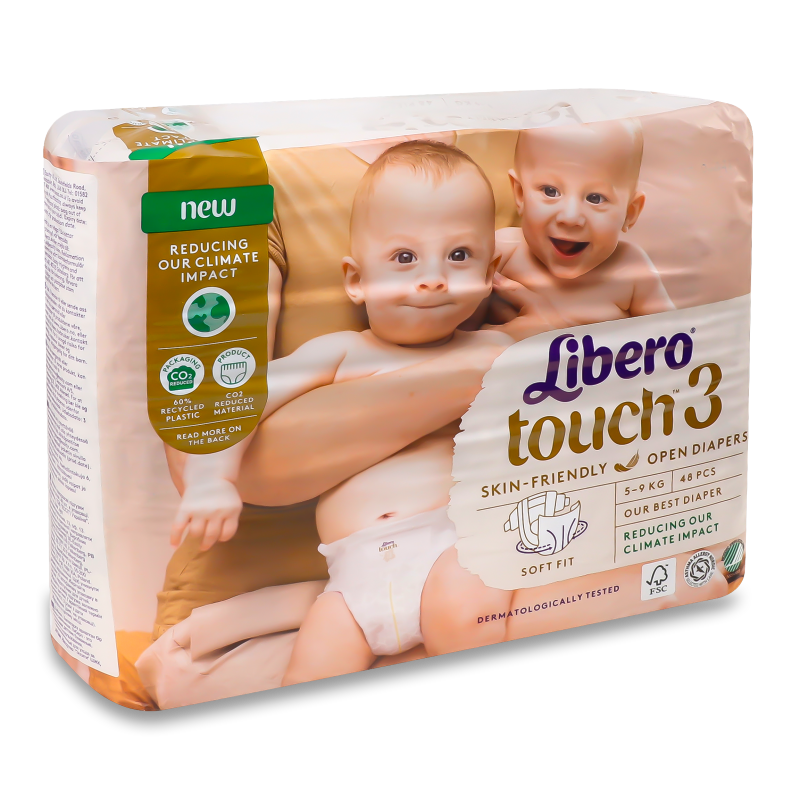 Підгузники Тач 3 5-9кг 48шт Ліберо