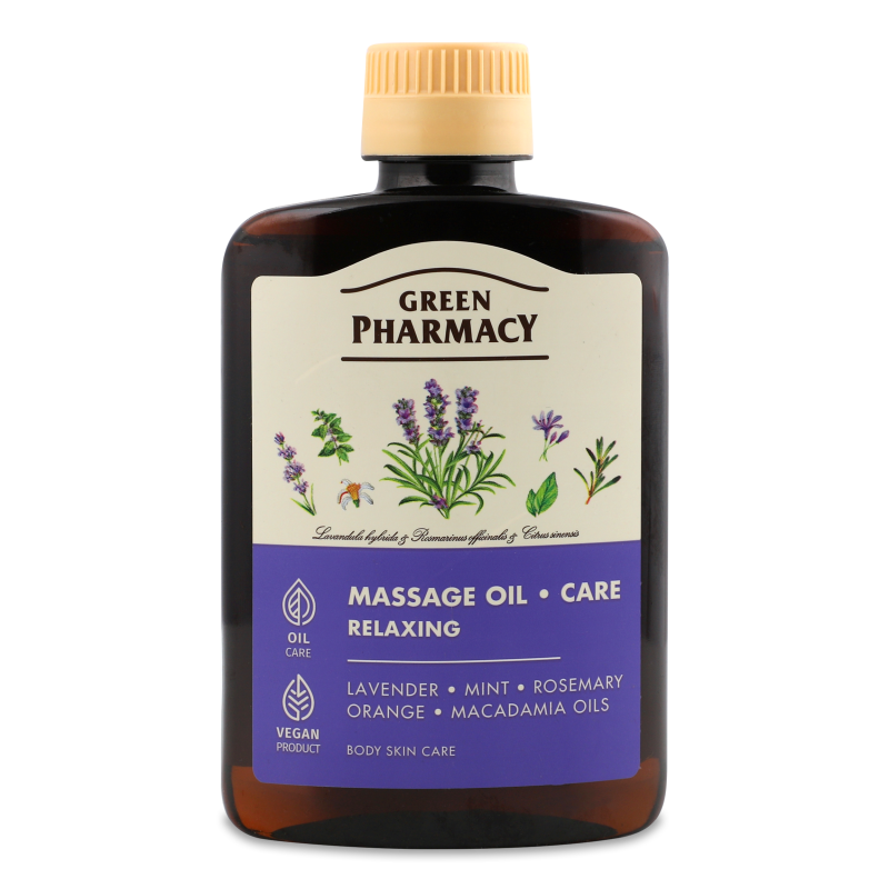 Олія д/догляду та масажу розслаблююча 200мл Green Pharmacy