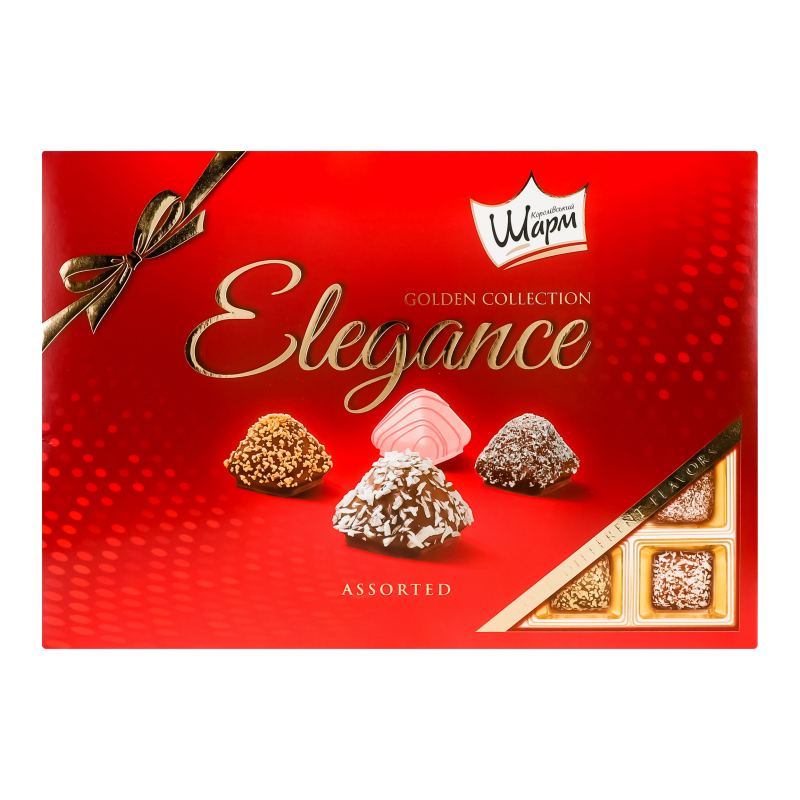 Цукерки Elegance Assorted Королівський шарм АВК к/у 160г АВК