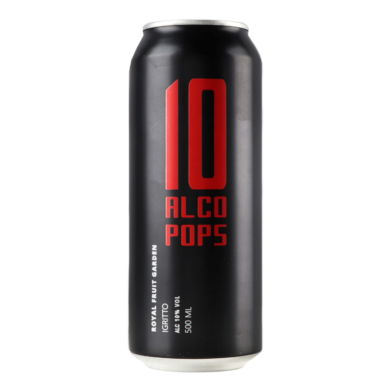 Напиток сброженный 0.5л 10% газированный Igritto 10 Alco Pops ж/б Alco ...