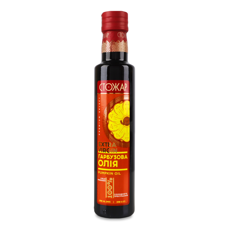 Олія гарбузова Extra Virgin 250мл скло Стожар