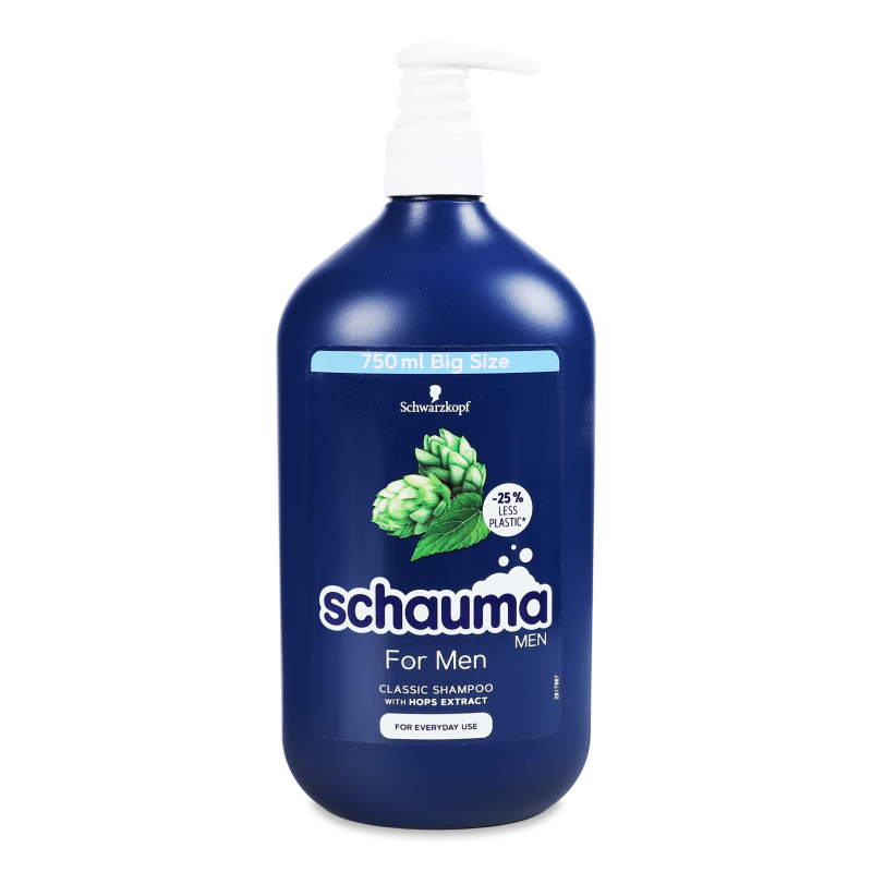 Шампунь з екстрактом хмелю д/чоловіків 750мл Шаума