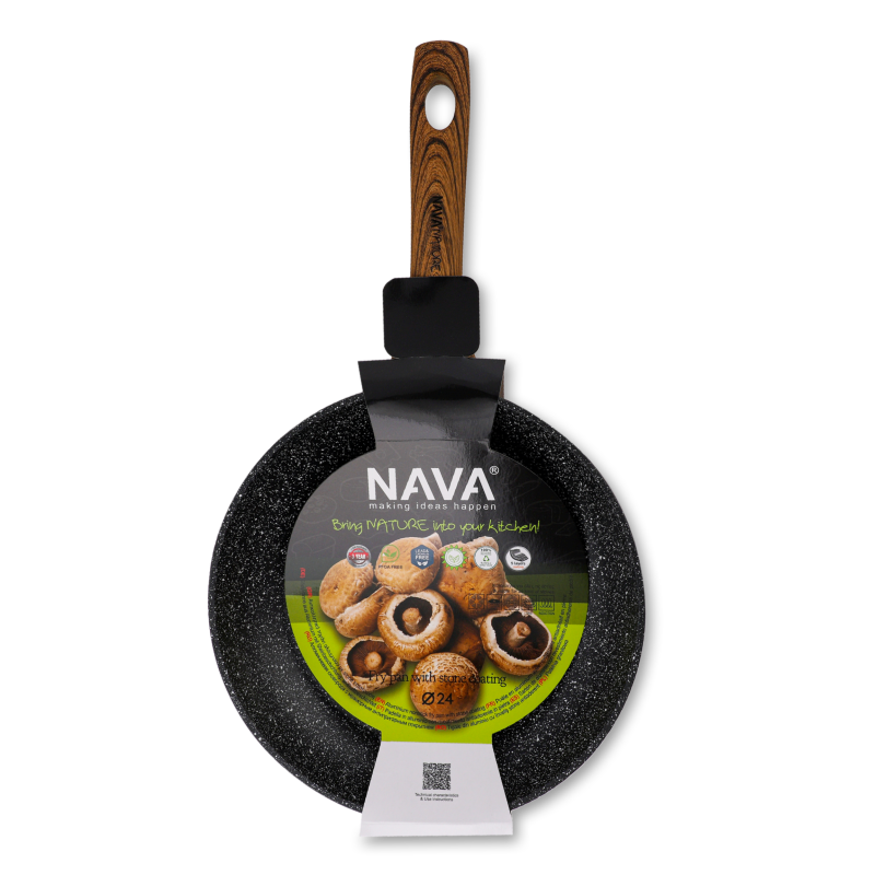 Сковорода Nature алюміній з антипригарним покриттям 24см 10-144-101 Nava
