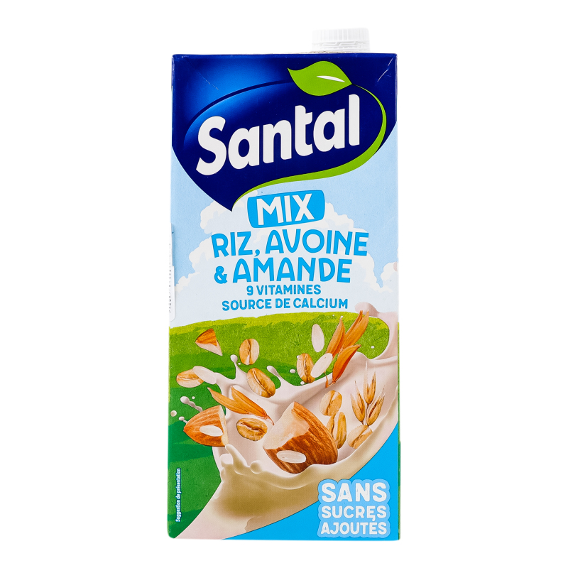 Напій з рису вівса та мигдалю ультрапастеризований Santal т/п