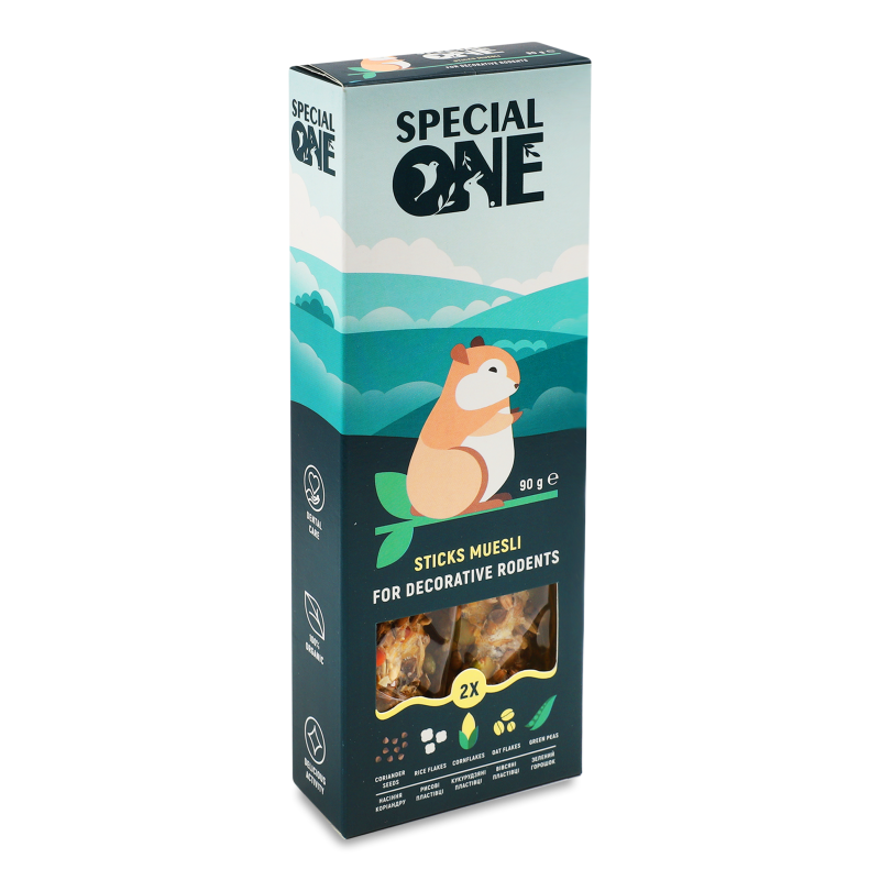 Ласощі д/гризунів Палички Мюслі 90г Спешл Ван