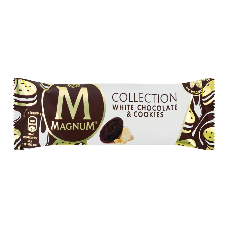 Морозиво 12% ескімо White Chocolate&Cookies Collection Magnum м/у