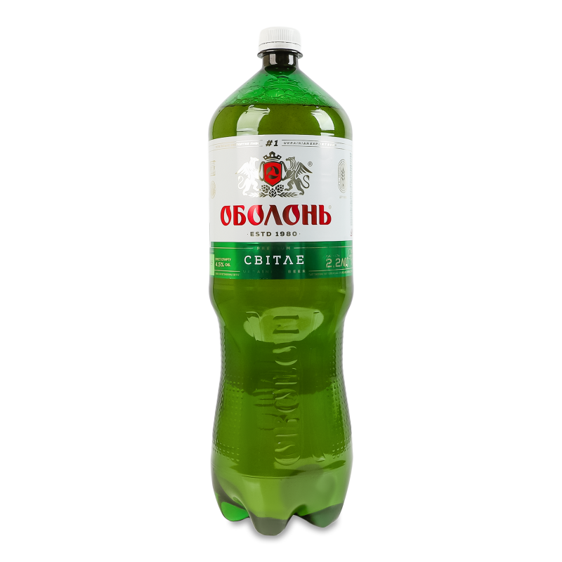 Пиво світле 4,5% 2,2л пет Оболонь