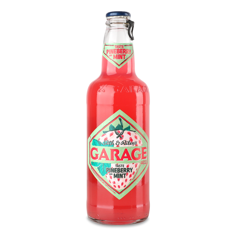 Пиво спеціальне Pineberry and mint 4,5% 440мл скло S&R Garage