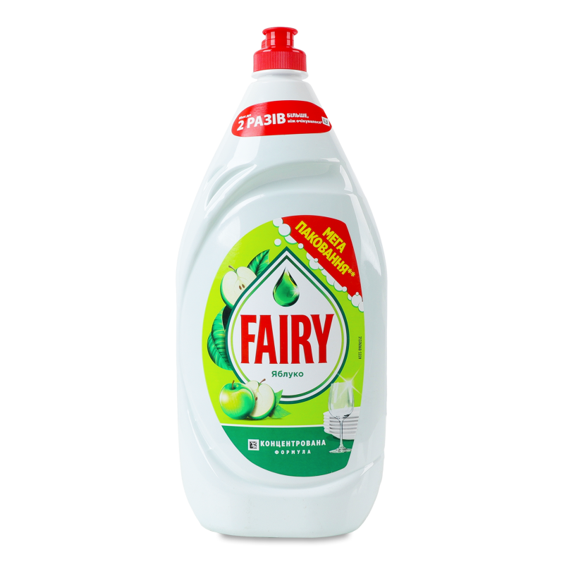 Засіб д/миття посуду Зелене яблуко 1350мл Fairy