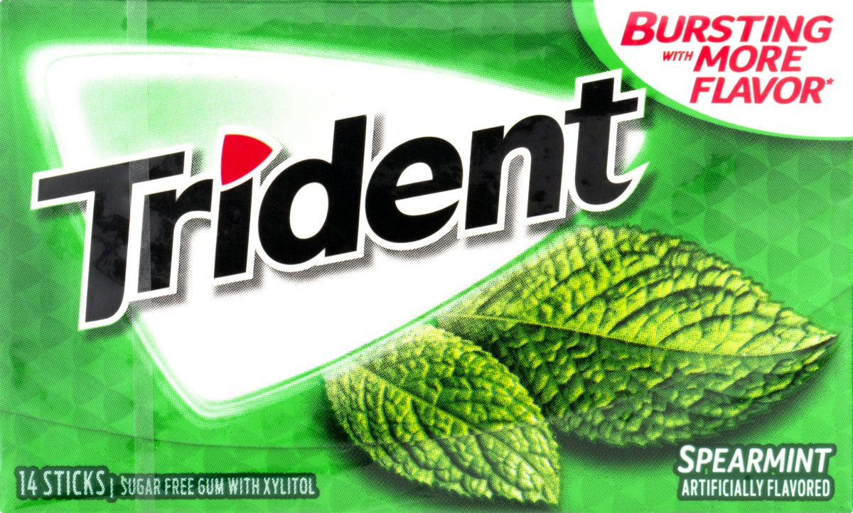Trident Sugar Free Gum Spearmint 14 PC Trident(12546011075
