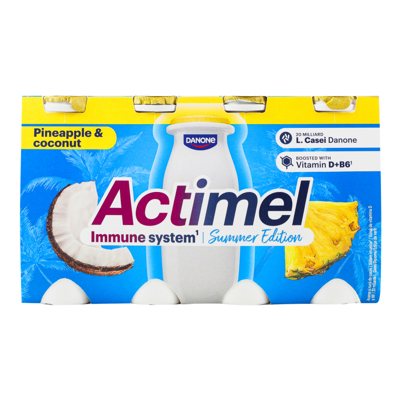 Продукт кисломолочний 1.5% Pineapple&Coconut Actimel к/у 8х