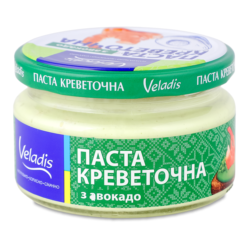 Паста креветочна з авокадо 160г твіст/б Veladis