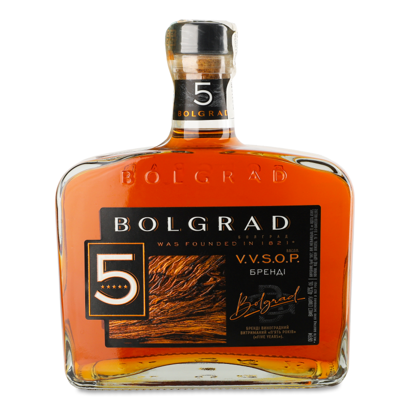 Бренді V.V.S.O.P. 40% 0,5л Bolgrad