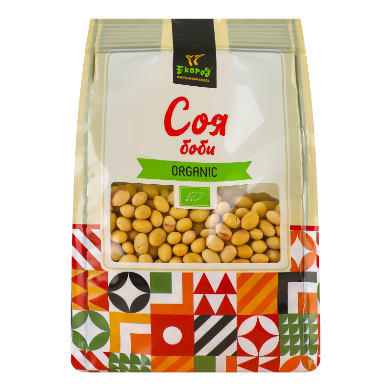 Соя бобы органическая Екород м/у 400г Екород(14820153600673): купить в ...