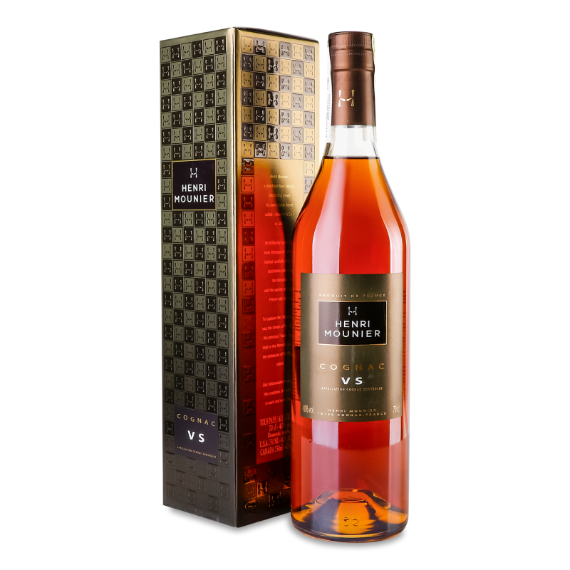 Коньяк VS 40% 0,7л коробка Henri Mounier