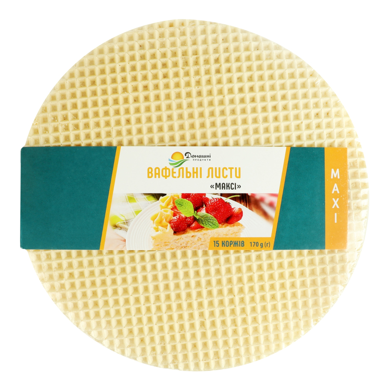 Листи вафельні Максі Домашні продукти м/у