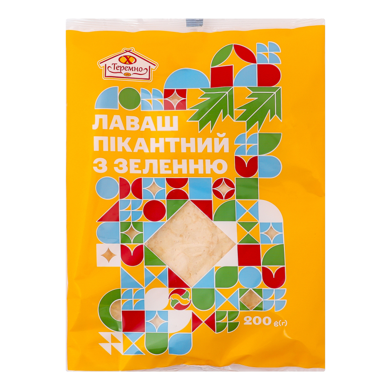 Лаваш Пікантний з зеленню Теремно м/у 2x