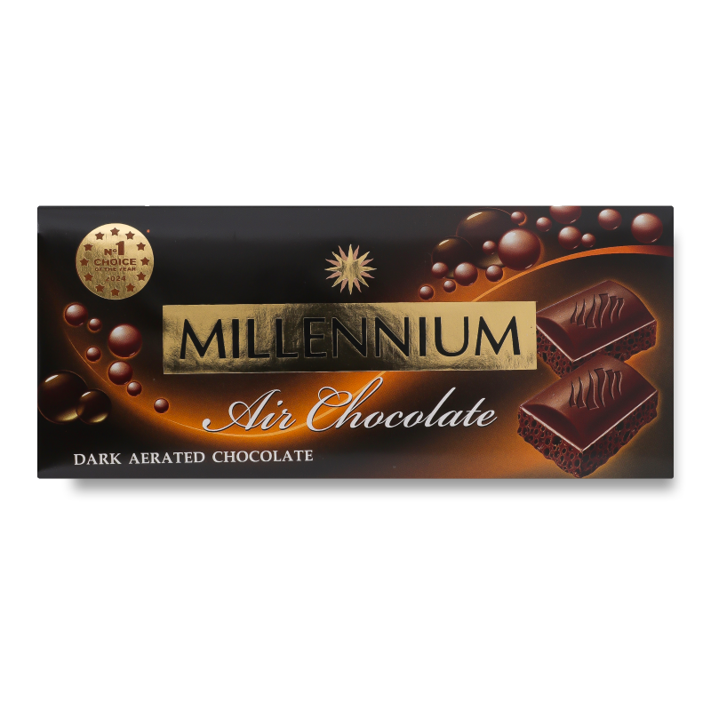 Шоколад ніжно-гіркий пористий 85г Мілленніум
