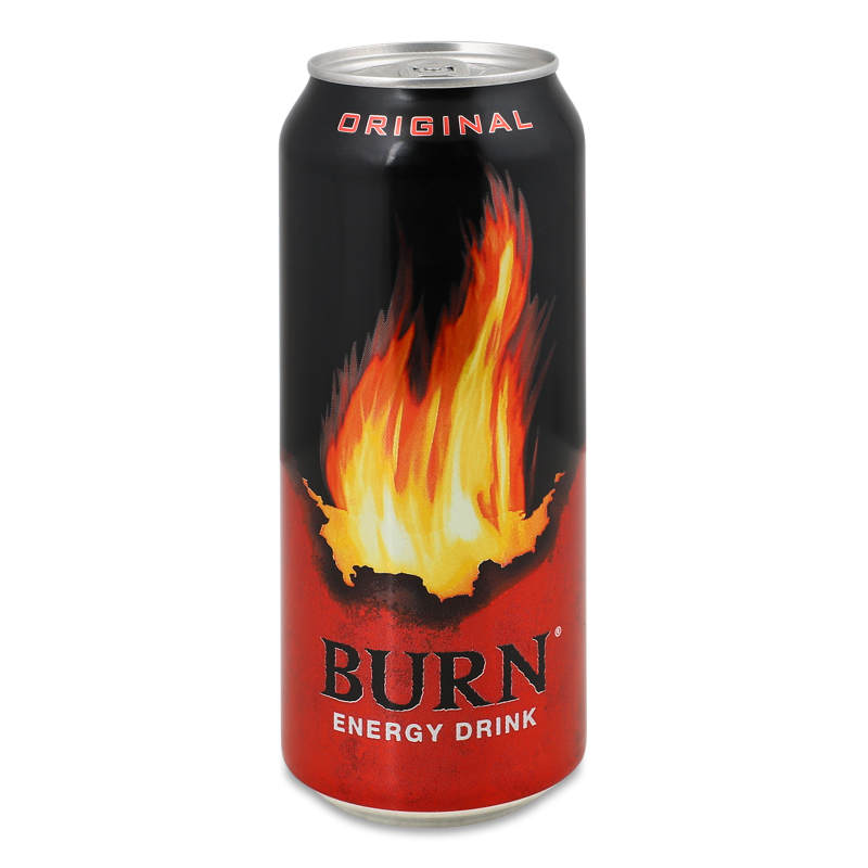 Напій енергетичний безалкогольний Класичний 500мл ж/б Burn