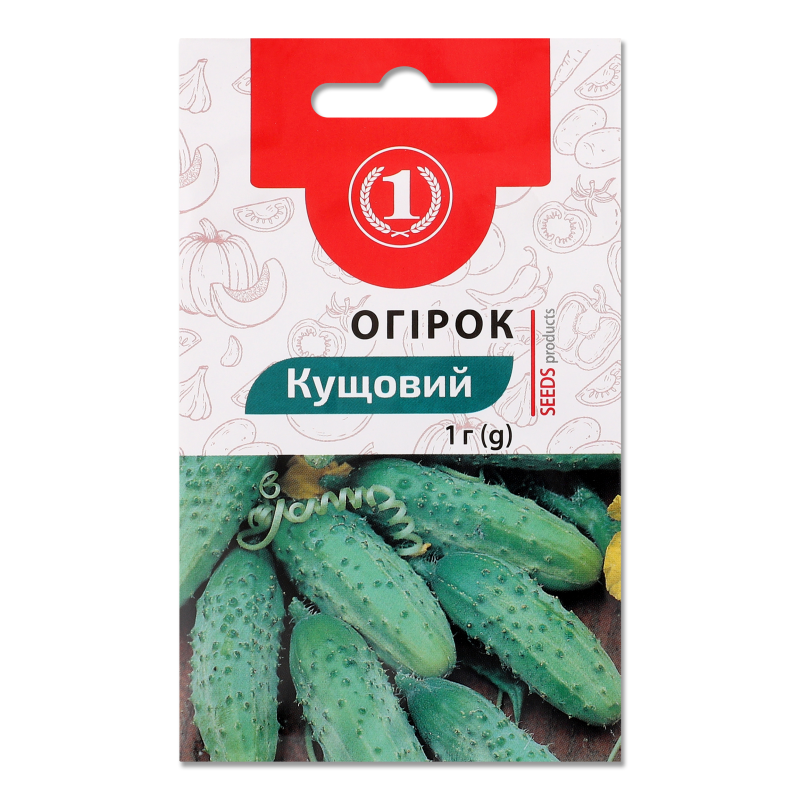Насіння Огірок Кущовий 1г ТМ “1”