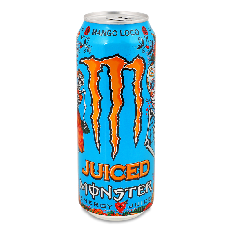 Напій енергетичний безалкогольний Mango Loco Juiced сильногазований 500мл ж/б Monster Energy