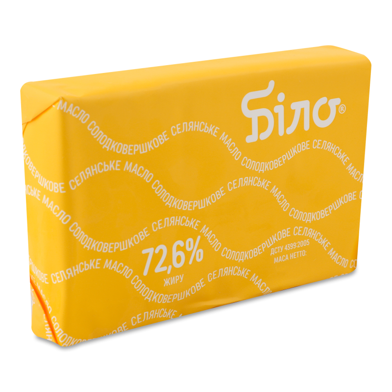 Масло Cелянське солодковершкове 72,6% 400г пергамент Біло