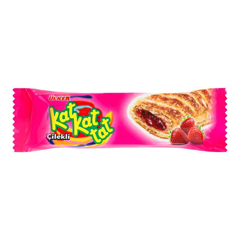 Тістечко листкове полуничне Kat Kat tat Ulker м/у