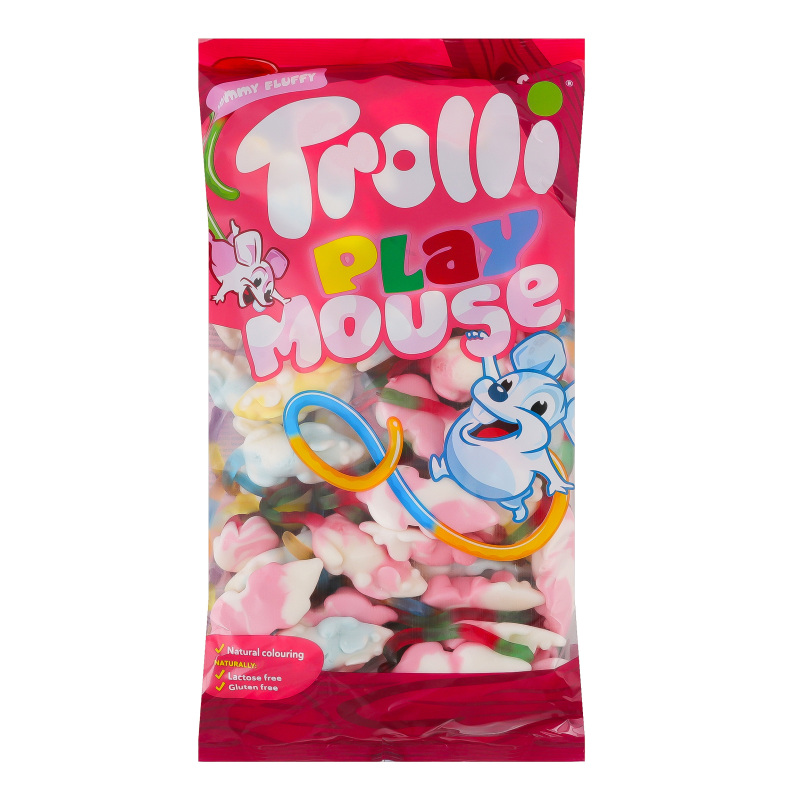 Мармелад жувальний зефірний Playmouse Trolli кг