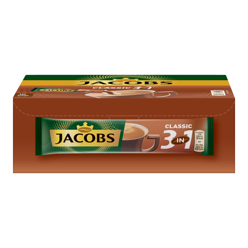 Напій кавовий розчинний 3в1 Classic Jacobs к/у 10х