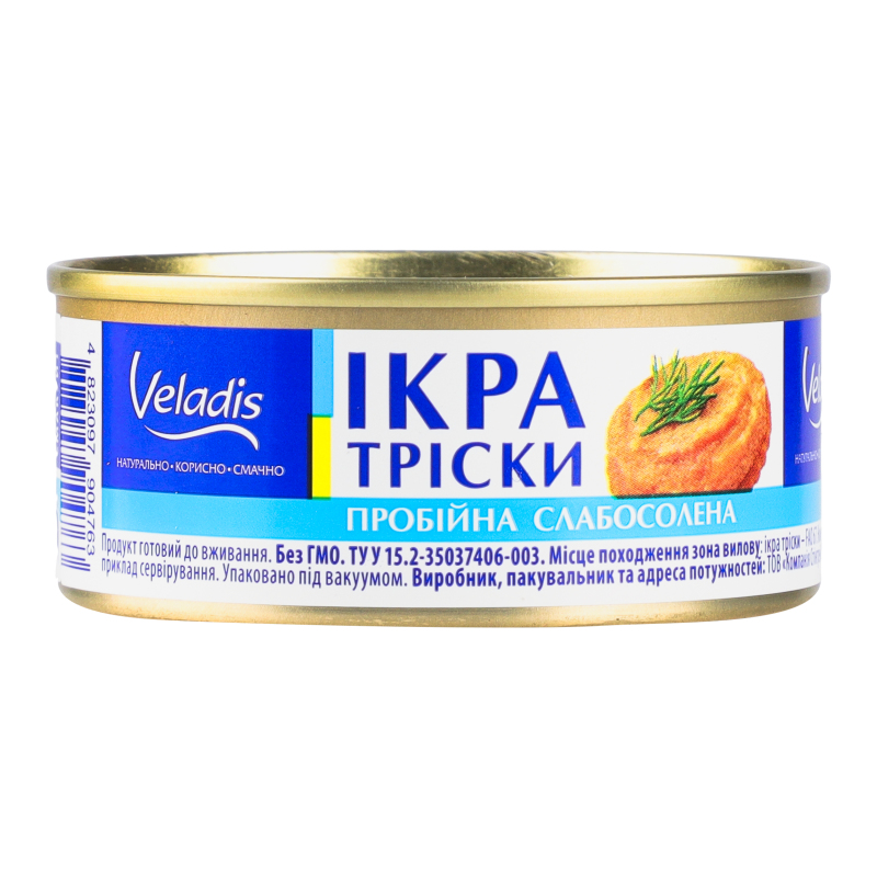 Ікра тріски пробійна Veladis сл/с з/б