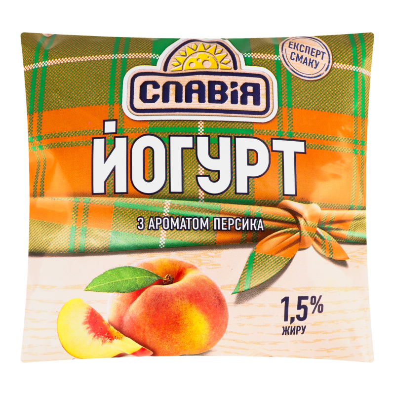 Йогурт 1.5% з ароматом персика Яготинський м/у