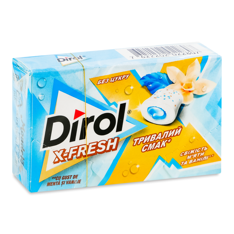 Гумка жувальна Ікс-Фреш Свіжість м”яти та ванілі 19,5г Дірол