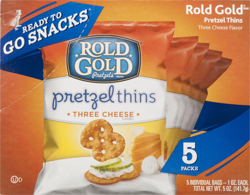 Rold Gold Pretzel Thins Three Cheese 5 CT Rold Gold(28400238625