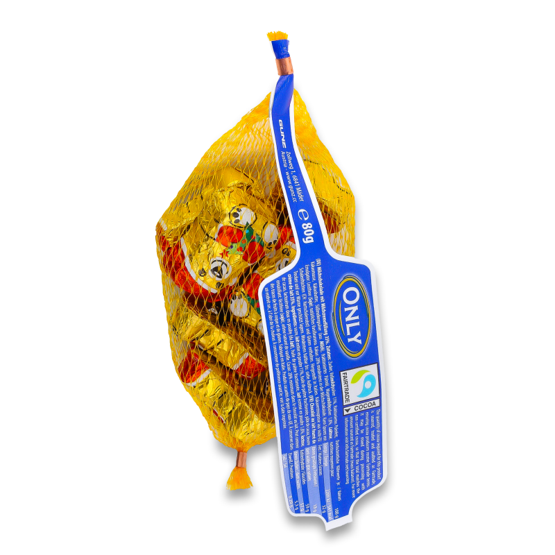 Фігурка з молочного шоколаду Медведики 80г сітка Only