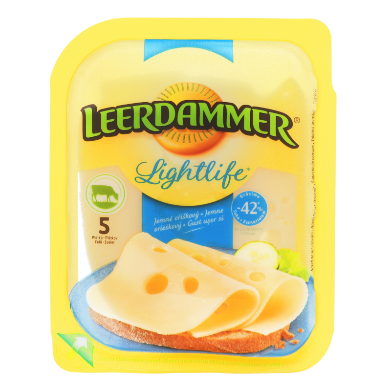 Сир 42% твердий Lightlife Leerdammer п/у