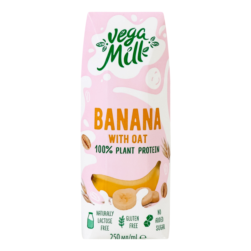 Напиток овсяный 1.5% с бананом ультрапастеризованный Oatu0026Banana Vega Milk  т/п 250мл Vega Milk(4820192262163): купить в интернет магазинах Украины |  Отзывы и цены в listex.info