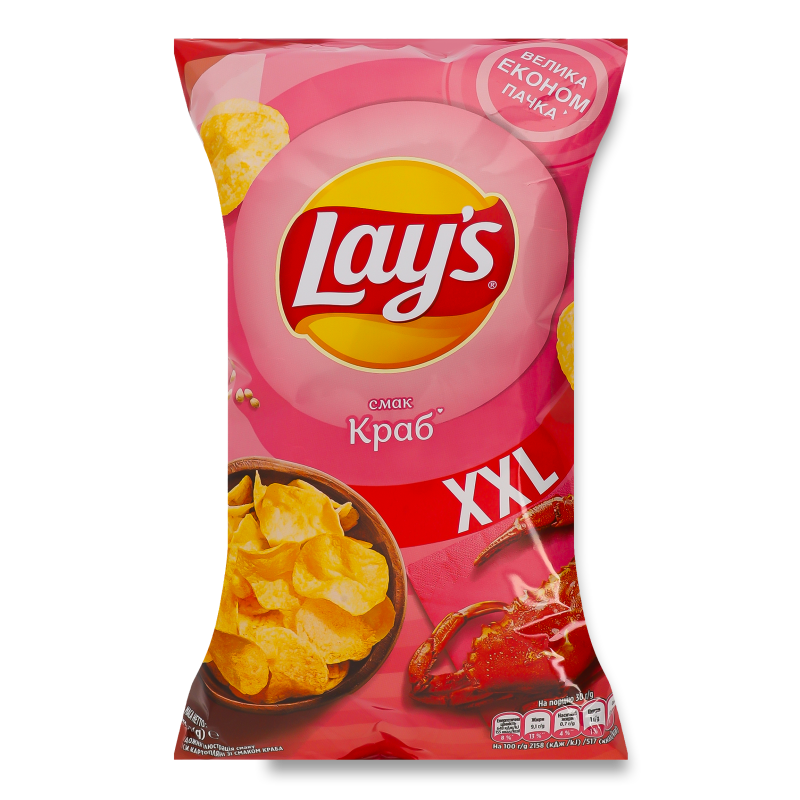 Чипси з смаком краба 170г Lay’s