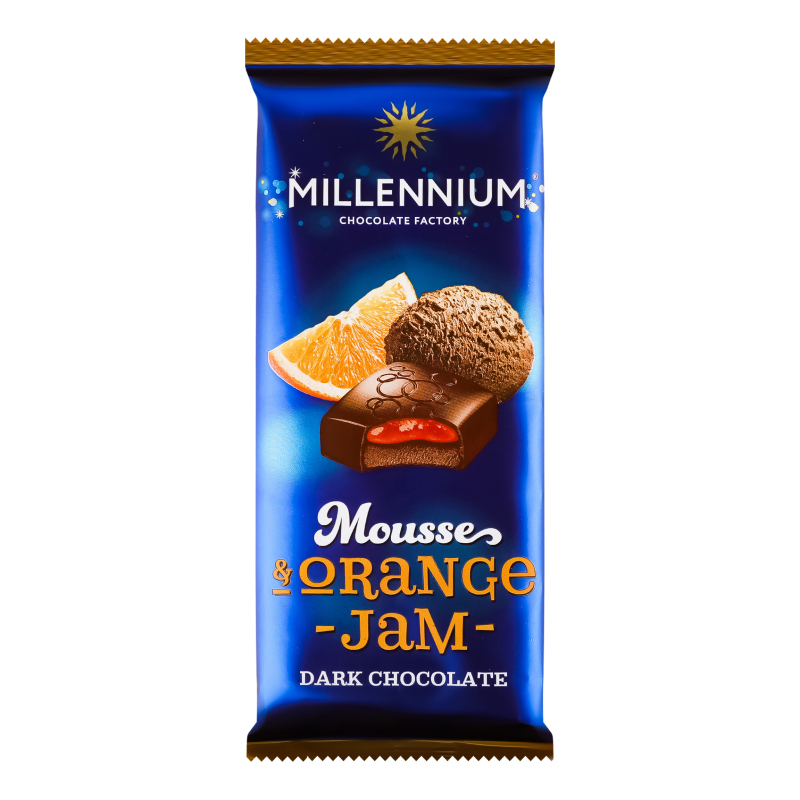 むぎむーちょ Шоколад черный Mousse&Orange jam Millennium м/у 135г Millennium