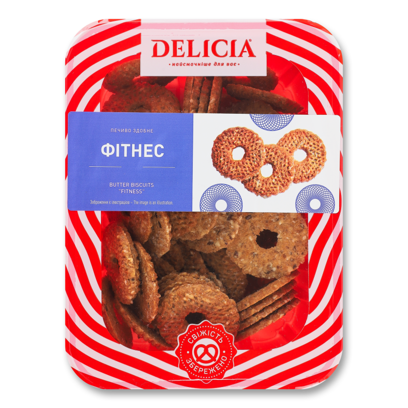 Печиво здобне Фітнес 250г корекс Delicia