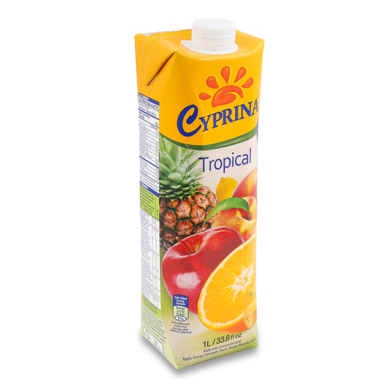 Сік тропічний 1л т/п Cyprina
