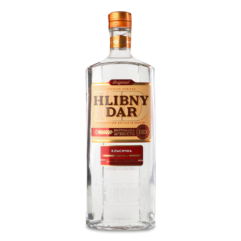 Горілка класична 40% 1л Hlibny Dar
