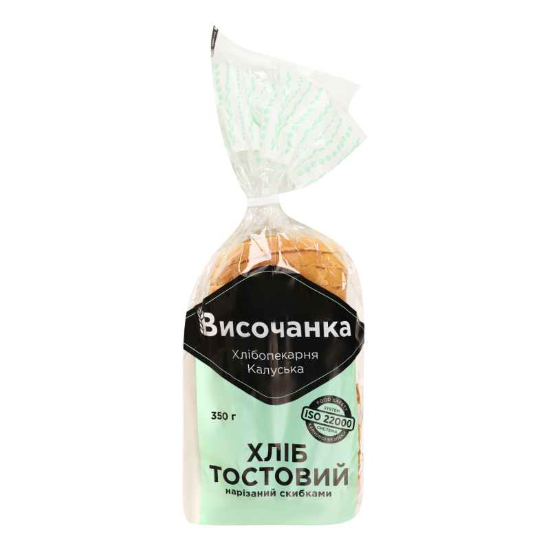 Хліб нарізний пшеничний формовий Тостовий Височанка м/у