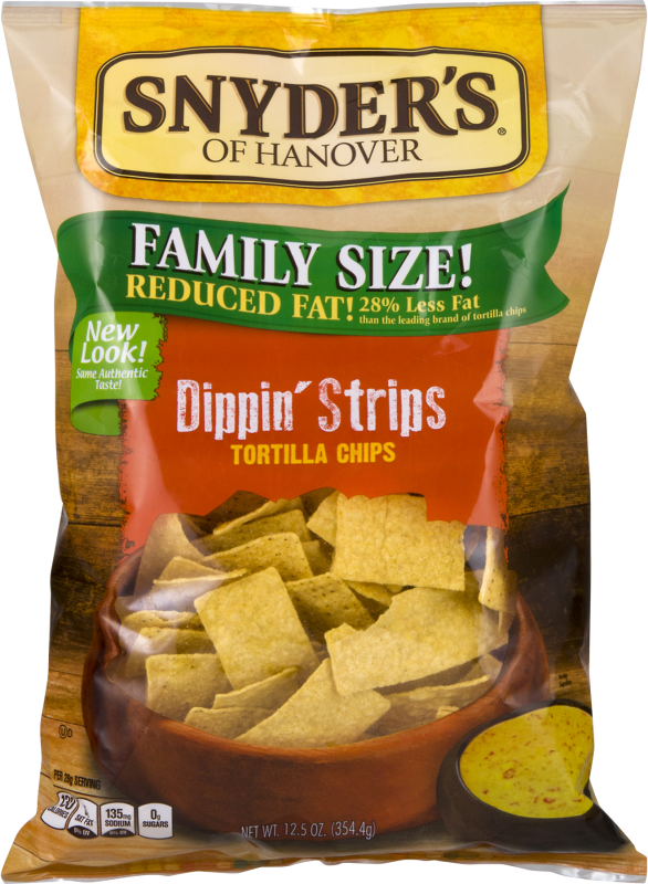 Snyder's of Hanover Family Size Tortilla Chips Dippin' Strips Snyder's