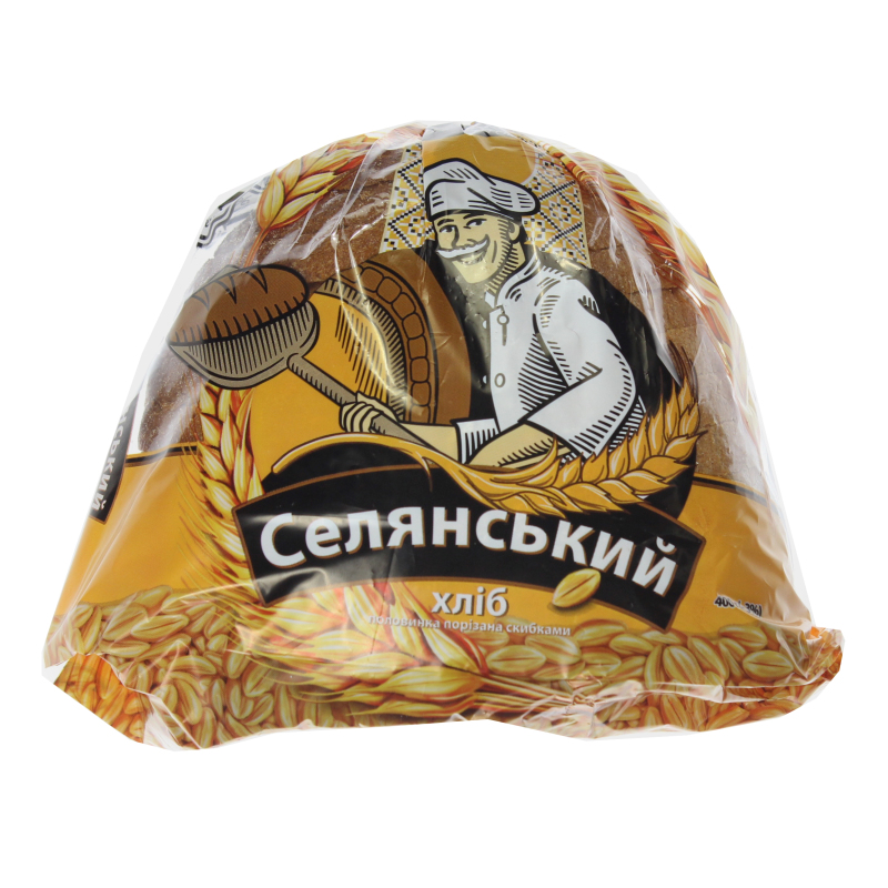 Хліб половинка в нарізці Селянський Хліб Житомира м/у