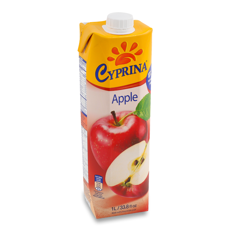 Сік яблучний 1л т/п Cyprina