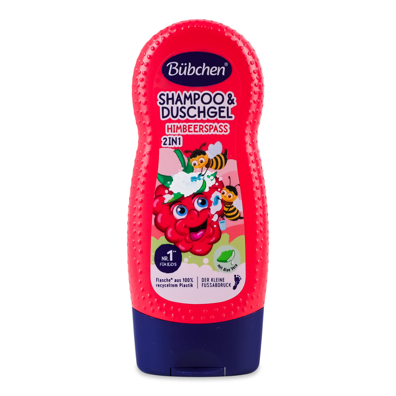 Шампунь та гель д/душу Солодка малина 230мл Bubchen
