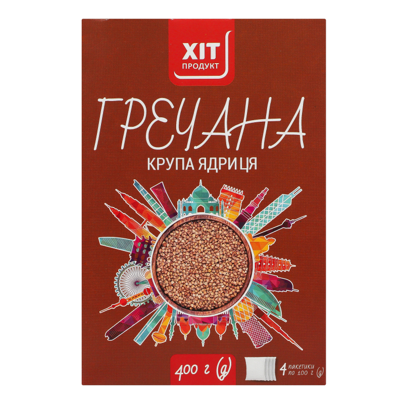 Крупа гречана ядриця Хіт продукт к/у 4х
